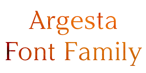 Argesta Font Family Download Free