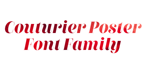 Couturier Poster Font Family Download Free