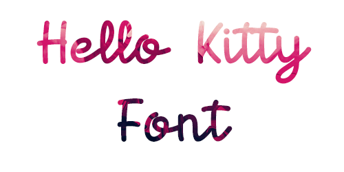 Hello Kitty Font Download Free