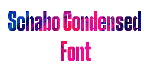 Schabo Condensed Font - Download Free